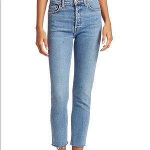 Re/Done High Rise Ankle Crop jeans sz 26